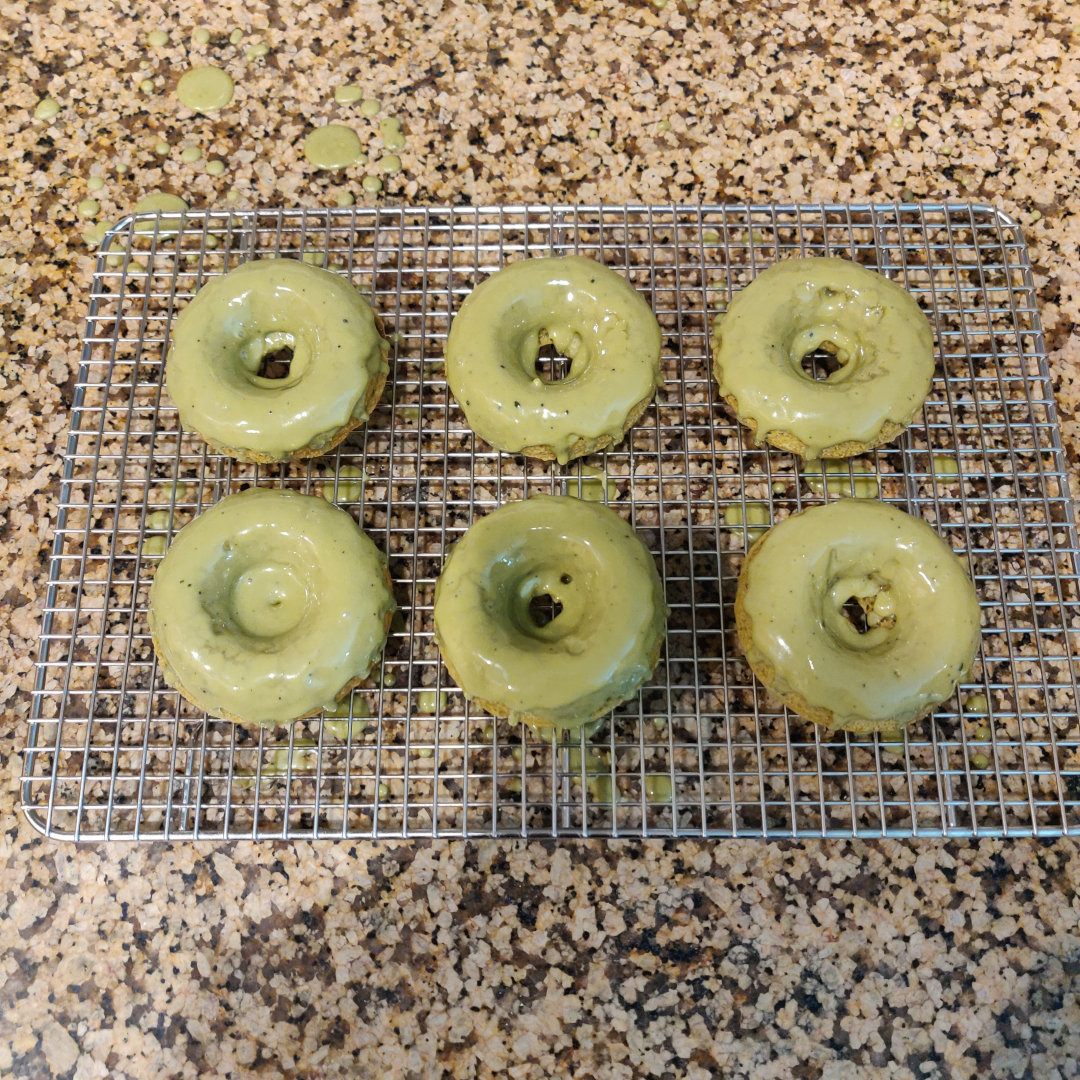 Matcha Green Tea Cake Donuts