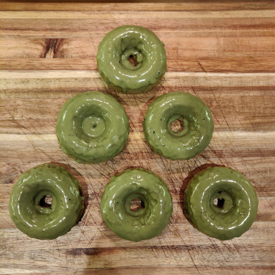 Matcha Green Tea Cake Donuts